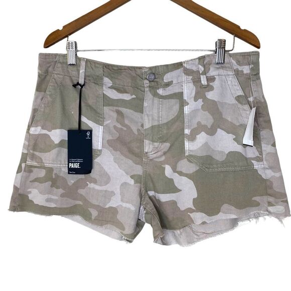 Paige Denim Mayslie Short- Camo Print - Picture 5 of 14
